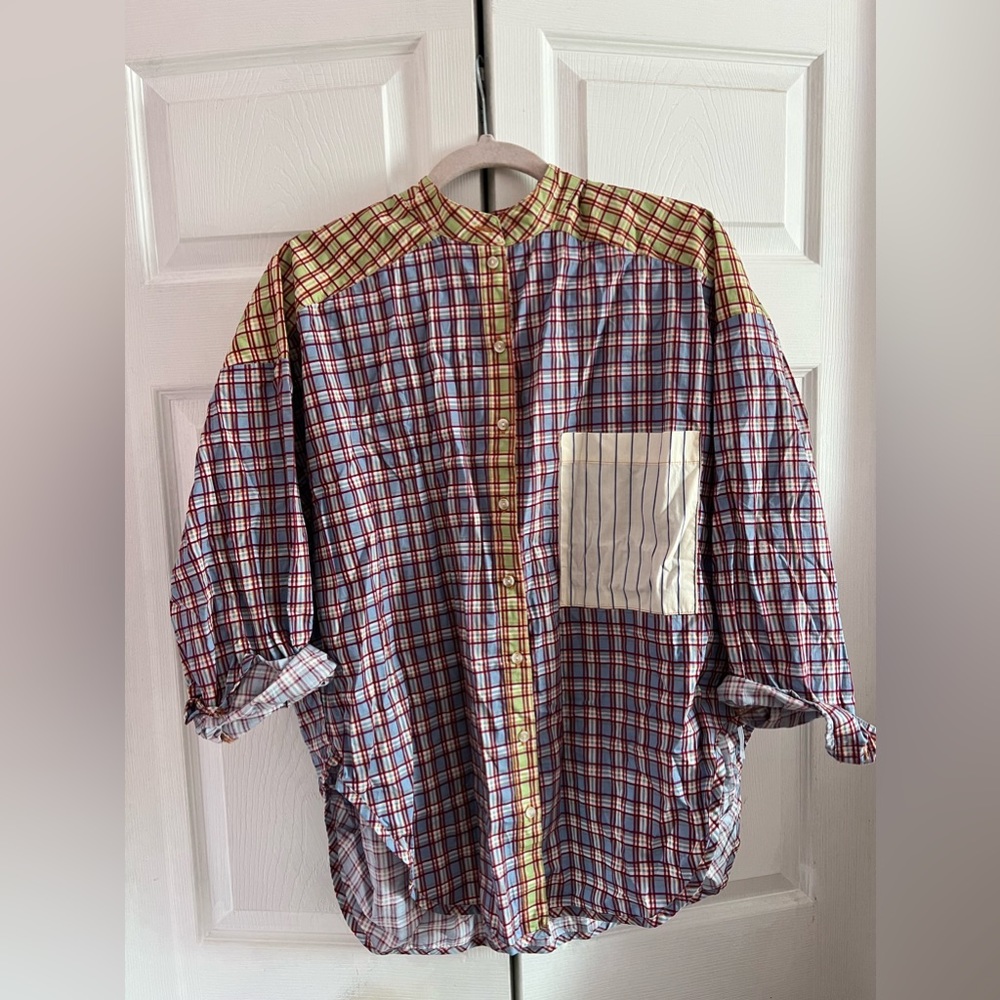 out from under urban outfitters plaid button up